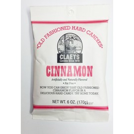 Claeys Fat Free Old Fashioned Hard Candies, 6 oz (Pack of 2) (Cinnamon)