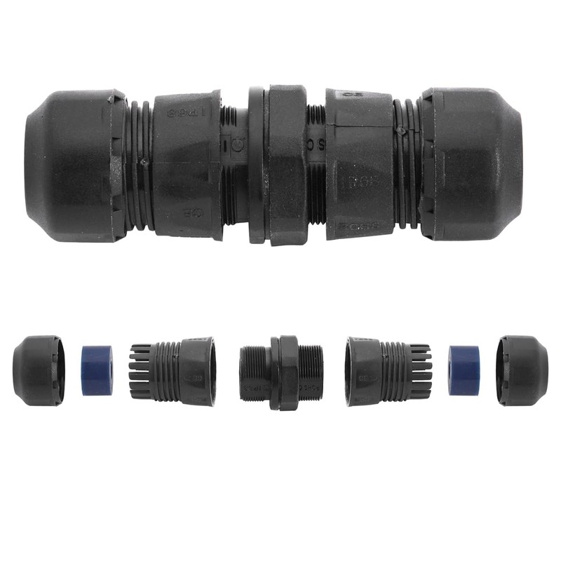 PENGLIN 2PCS Waterproof RJ11 Panel Mount Coupler Female to Female,