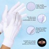 ODDerZZii 2 Pairs Cotton Gloves, White, White Gloves, Gloves with