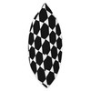 Black-White Hexagon Triangle Honeycomb Stars Pattern Throw Pillow