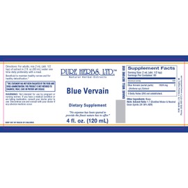 Pure Herbs: Blue Vervain - 4 oz.