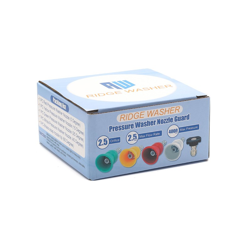 RIDGE WASHER Pressure Washer Nozzle Guard, Power Washer Nozzle Tips