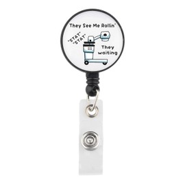 KUIYAI Xray Tech Badge Reel Radiologic Technologist Gift Ultrasound Tech Merch Doctor Nurse Gift（stat x ray）