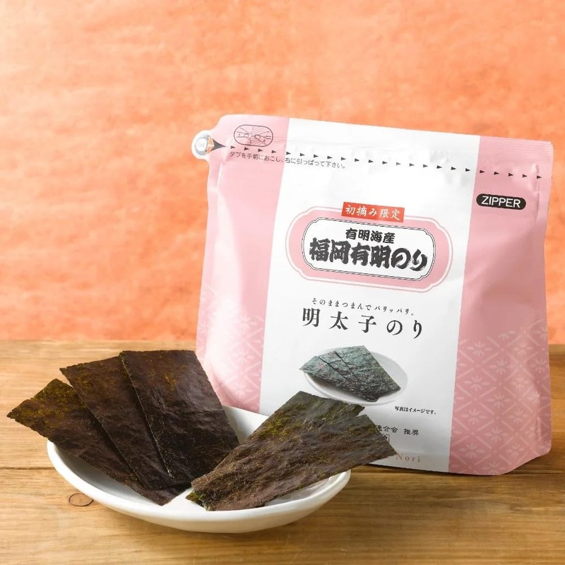 Ariake Seasoned Nori with Mentaiko Flavor, Carefully Selected First Picked