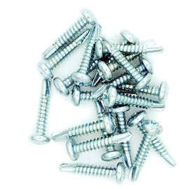 M3.5 (3.5mm x 13mm) Pozi Pan Self-Drilling Screw - Steel (Pack of 20)