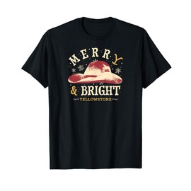 Yellowstone - Merry and Bright Christmas Cowboy Hat T-Shirt