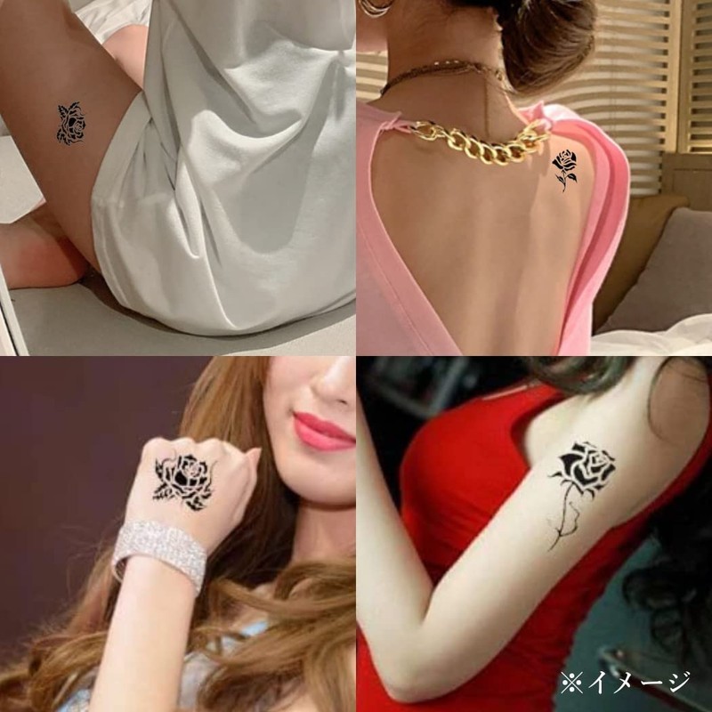 HappyHome 20 Pcs Rose Waterproof Long Lasting Easy to Apply