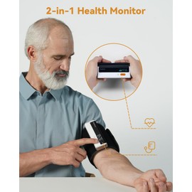 Checkme Checkme Blood Pressure Machine for Home Use, Bluetooth Blood Pressure Monitor w ECG Function, Automatic Arm Cuff 22-42 cm, Rechargeble BP Machine for Home, Local Storage 50 BP & 10 EKG, Compatible APP