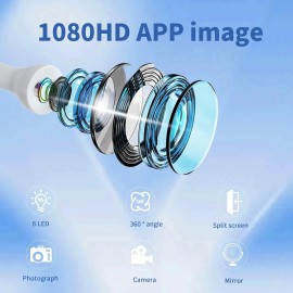 VITCOCO Dental Water Flosser with Camera – 12 Adjustable Modes,Recharge