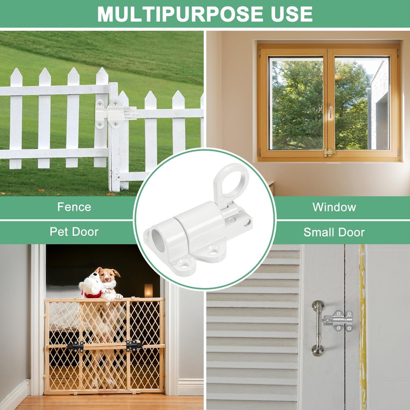 M METERXITY 2-Pack Self-Closing Latch Aluminum Alloy Automatic Window Sliding