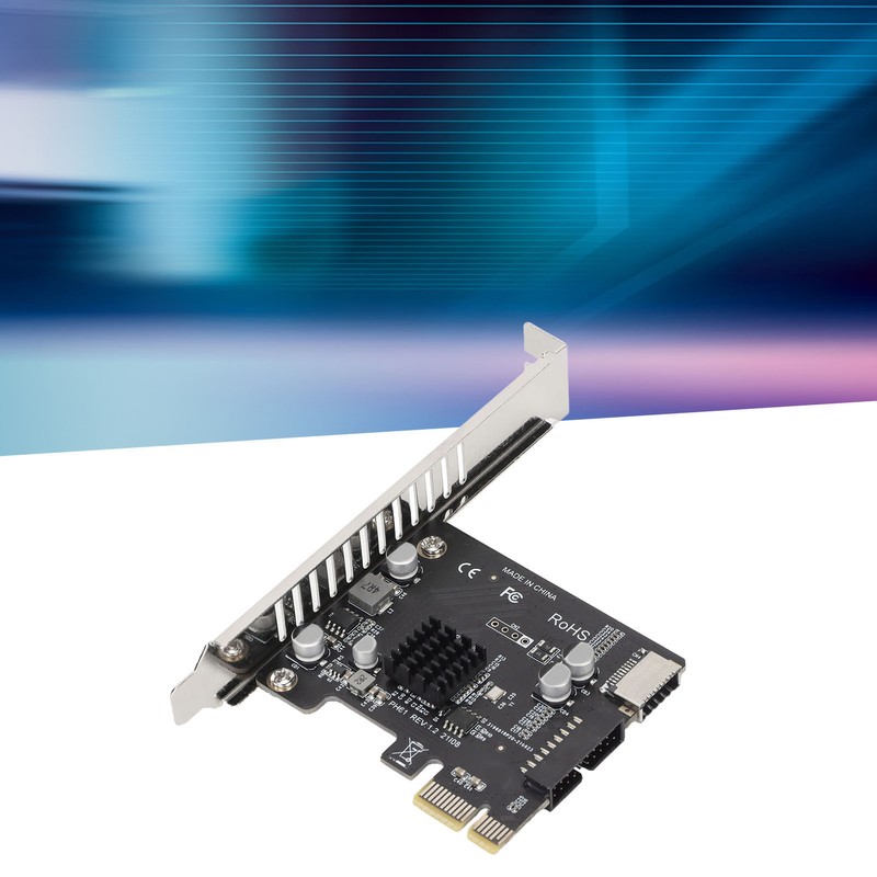 Expansion Card PCIE to USB 19Pin Good Conductivity One Piece