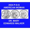 2024 P-D-S DR. MARY EDWARDS WALKER American Women 3 Coin