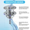 Sink Plug (71-85 mm), 3-in-1 Plug for Kitchen Sink, Stainless