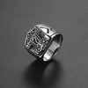 OIDEA Stainless Steel Rings Silver for Men Women with Engraving,