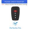 Flensent Key Fob Cover with Keychain for Toyota Highlander RAV4