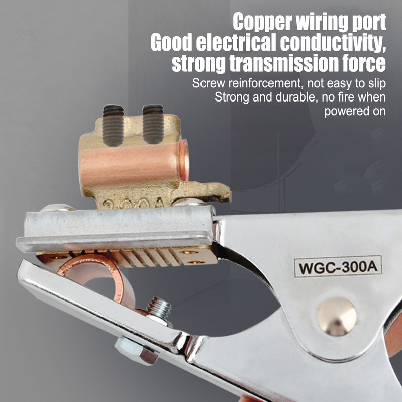 Grounding Work Clamp 300A Welder Welding Earth Clamp Iron Plated