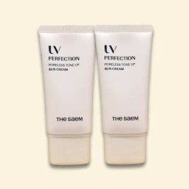 The Saem UV Perfection Poreless Tone-Up Sun Cream Special Set SPF 50+ PA++++ 50ml x 2 / 더샘 유브이 퍼펙션 포어리스 톤업 선 크림 기획 세트 SPF 50+ PA++++ 50ml x 2개