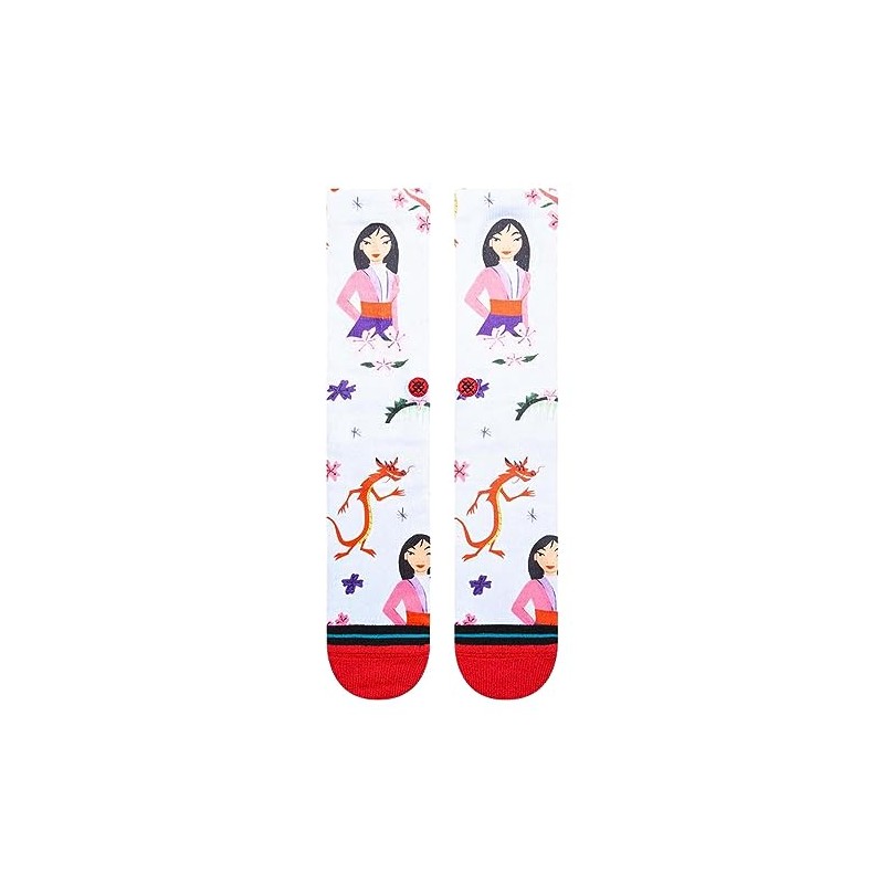Stance Mulan By Estee socks (Small,Red)