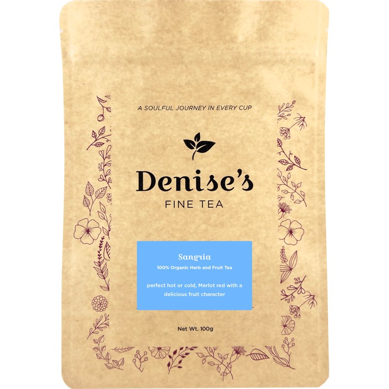 Denise's Fine Tea, USDA Organic, Sangria, Herb and Fruit Tea,