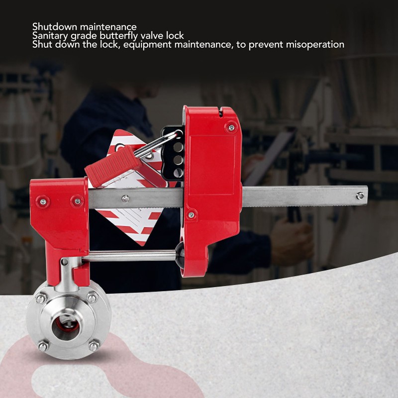 Butterfly Valve Lockout 4 Hole Adjustable 70mm‑210mm High Strength Butterfly