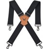 WELKINLAND 2Inch-Wide Full Elastic Suspenders, Heavy Duty Men's Work Suspenders