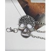 Skull Layered Waist Chain Belt - Punk Gothic Crossover Body