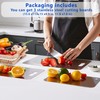 UFJEG 3PCS Stainless Steel Cutting Board for Kitchen, SUS 304