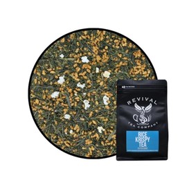 Revival Tea Company Rice Krispy Tea - Green Tea Blend with Toasted Rice and Marshmallow Flavor - Loose Leaf 6 Ounces