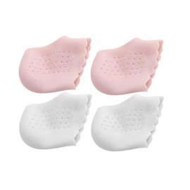 ORFOFE 2 Pairs Heel Protectors Cushioned Heel Sleeves for Shock Absorption Slip Comfort Ventilation Lightweight Support for Foot Care