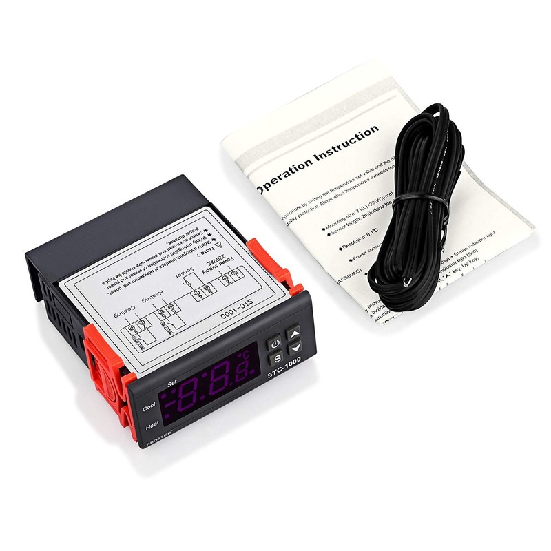 DollaTek Digital STC-1000 220V All Purpose Temperature Controller Thermostat With