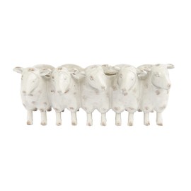 Creative Co-Op Farmhouse Resin Sheep Planter, White