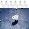 60 Pcs PCB Board Mounting Feet with Screws, White L
