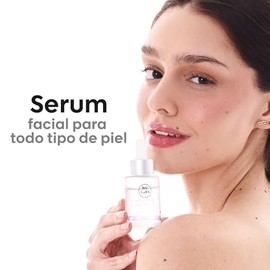 Serum Acido Hialuronico 30 ml  Hidratante Profundo con Factor Humectante y Efecto Glow  Srum Facial para Todo Tipo de Piel, Textura Ligera de Rpida...