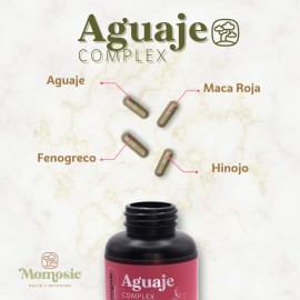 Aguaje Complex 60 Cápsulas | Fenogreco + Hinojo + Maca Roja Sin Sabor