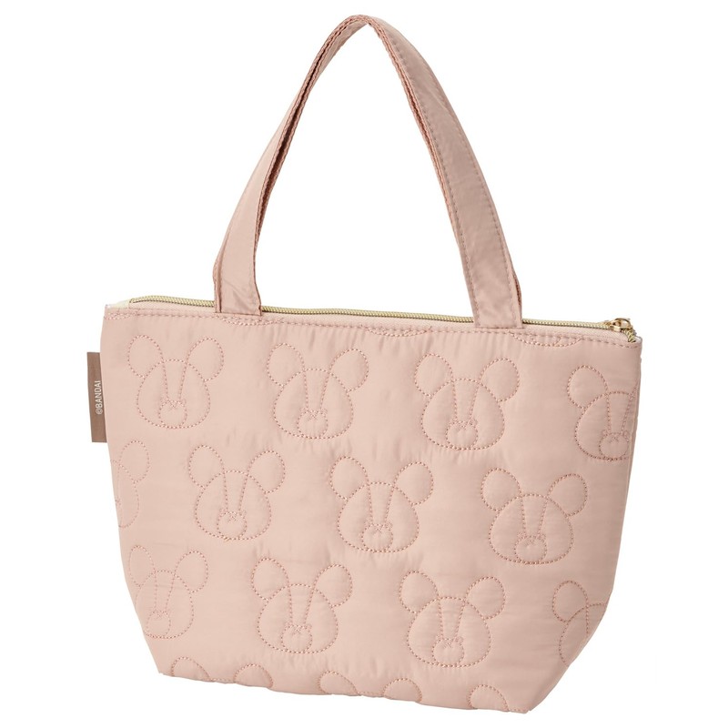 Skater KBCT9-A Quilted Fabric Insulated Lunch Tote Bag with Pockets,