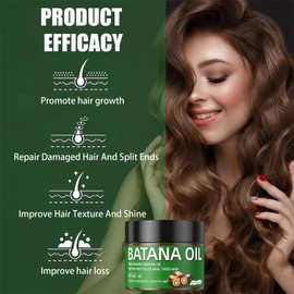 Raw Batana Oil Paste for Hair Growth – 100% Batana Oil from Honduras, Pure Hair Treatment Repairs Damage, Stops Hair Loss & Boosts Thickness