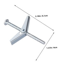Operitacx Drywall Anchor Repair Kit 30 Sets Heavy Duty Metal Anchors Toggle Bolts Home Office Use