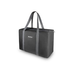 Bekahizar 25L Lightweight Travel Bag Overnight Bags Travel Luggage Sports Bag Travel Duffel Hand Luggage for Sports Travel Gym Holiday, black, Foldable lightweight