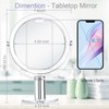 CLSEVXY Vanity Mirror Makeup Mirror with Stand, 1X/15X Magnification Double