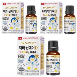 Dr. Sunday D Family, 15ml, 3 units / 닥터썬데이D 패밀리, 15ml, 3개