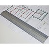 Wedo 0525235 Ruler made of Aluminium 30 cm with Handle