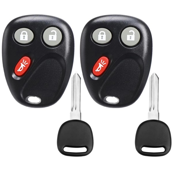Npauto Key Fob Keyless Entry Remote with Ignition Keys Fits