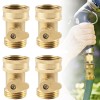 Unbranded (4 PACKS)Brass Garden Hose Shut Off Valve Water Pipe