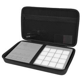 Linkidea Hard Shell Case Compatible with Native Instruments Maschine Mikro Mk3 Drum Controller, Protective Hard Shell Travel Carrying Bag (Grey)