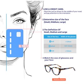 Firmoo Progressive Multifocal Cateye Blue Light Blocking Reading Glasses 3.0 for Women Men, Computer Anti Eyestrain Readers Eyeglasses