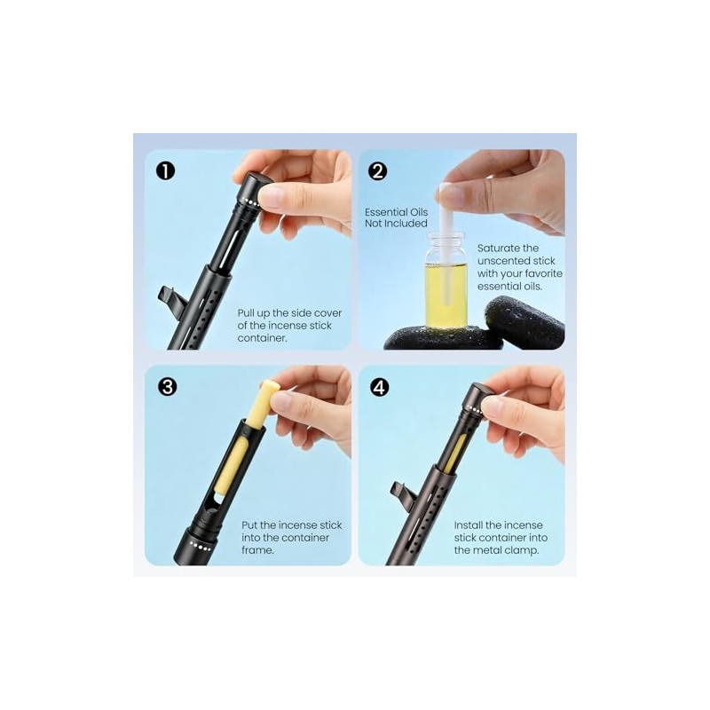 Refillable Car Air Freshener Vent Clips 2 Pack with Unscented