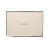 Dean and Deluca Heavy Overlock Placemat Natural x Green Approx