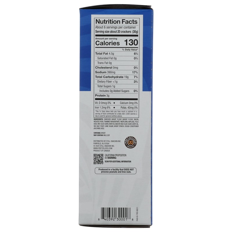 Pretzelized Snacks Crackers Pretzel Sea Slt 6.5 OZ