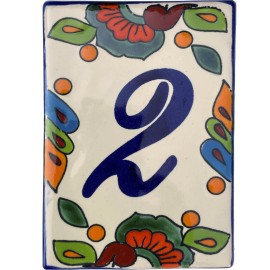 TalaMex Mexican Talavera Hacienda Tile Address House Number Two