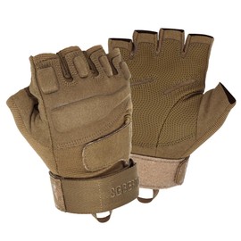 Seibertron S.O.L.A.G 1/2 Finger/Fingerless/Half Finger Multi-Function Sports Gloves Coyote M